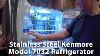 24.1 Cubic Foot Kenmore Elite Bottom-Freezer Refrigerator, Stainless Steel.